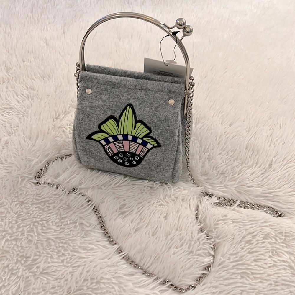 NWT Goshico Suede Crossbody Handbag
